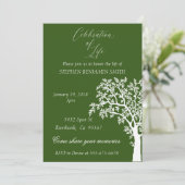 Viering van de White Tree van Life Memorial Servic Kaart (Staand voorkant)