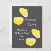 Viering van de zomercitroenfeest in de tuin kaart (Voorkant)