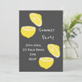 Viering van de zomercitroenfeest in de tuin kaart (Staand voorkant)