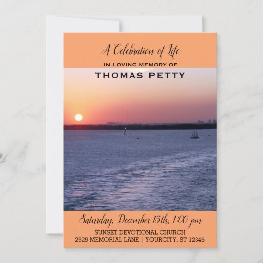 Viering van de zondst van de reddingsboot kaart (Voorkant)