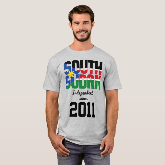 Viering van de Zuid-Soedanese vlag - onafhankelijk T-shirt (Voorkant volledig)