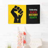 viering van de zwarte geschiedenis maand spandoek (Insitu)