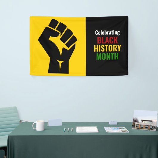  viering van de zwarte geschiedenis maand spandoek (Beurs)