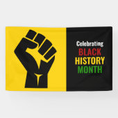  viering van de zwarte geschiedenis maand spandoek (Horizontaal)