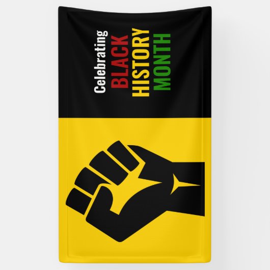  viering van de zwarte geschiedenis maand spandoek (Verticaal)