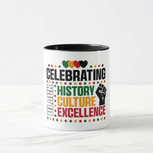 Viering van de zwarte geschiedenis mok (Midden)