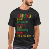 Viering van de zwarte geschiedenis t-shirt (Voorkant)