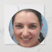 Viering van een leven blauwe vlinderfotobegrafenis kaart (Achterkant)