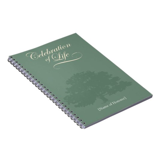 Viering van een notebook met 'Eak Tree Memories' Notitieboek (Rechterzijde)