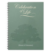 Viering van een notebook met 'Eak Tree Memories' Notitieboek (Voorkant)