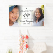 Viering van een persoonlijke foto van het leven spandoek (Insitu)