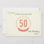 Viering van een uitnodiging van 50 jaar (Voorkant)