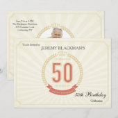 Viering van een uitnodiging van 50 jaar (Voorkant / Achterkant)