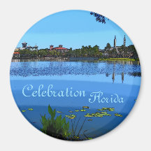 Viering van Florida Special Effects Round Magnet