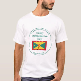 Viering van GRENADA-ONAFHANKELIJKHEID Wit Grenada T-shirt