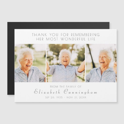 Viering van haar levensmoderne Hartelijk dank (Voorkant / Achterkant)