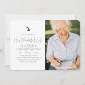 Viering van haar levensmonument Moderne foto Kaart (Voorkant)