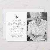 Viering van haar levensmonument Moderne foto Kaart (Voorkant)