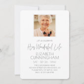 Viering van haar levensmonument Moderne foto Kaart (Voorkant)