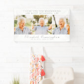 Viering van haar moderne, eenvoudige drie foto's spandoek (Insitu)