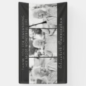 Viering van haar moderne, eenvoudige drie foto's spandoek (Verticaal)