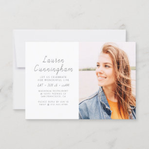 Viering van haar prachtige, moderne foto kaart