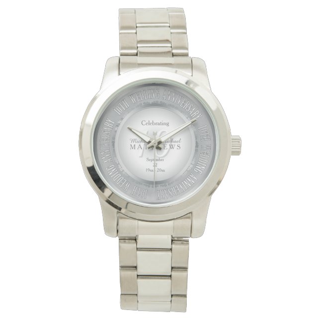 Viering van het 10e Jubileum van de bruiloft Horloge (Voorkant)