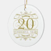 Viering van het 20e Jubileum Keramisch Ornament (Links)