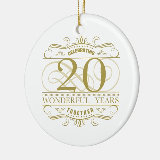 Viering van het 20e Jubileum Keramisch Ornament (Links)