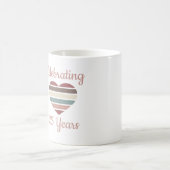 Viering van het 25e Jubileum van de bruiloft Koffiemok (Center)