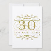 Viering van het 30e Jubileum Kaart (Voorkant)