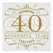 Viering van het 40e Jubileum Poster (Voorkant)