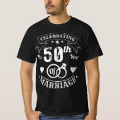 Viering van het 50e jaar van het huwelijk t-shirt (Voorkant)