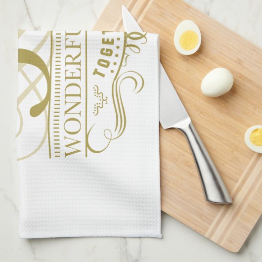 Viering van het 50e Jubileum Theedoek (Quarter Fold)