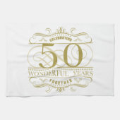 Viering van het 50e Jubileum Theedoek (Horizontaal)