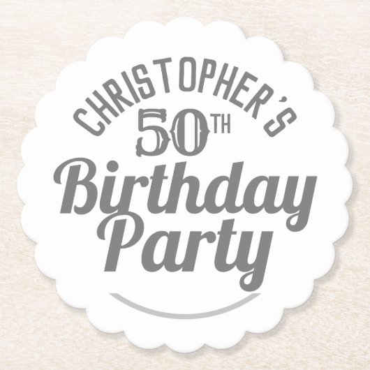 Viering van het 50e Onderzetter op jaarpapier (Voorkant)