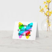 VIERING VAN HET 70-JARIG JUBILEUM VLINDERONTWERP KAART (Gele Bloem)