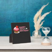 viering van het 70e verjaardagsontwerp met cake fotoplaat (Insitu)