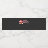 viering van het 70e verjaardagsontwerp met cake waterfles etiket (Enkel label)
