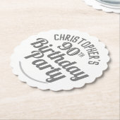 Viering van het 90e-jarig Onderzetter op jaarpapie (Gekanteld)