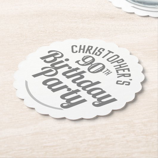 Viering van het 90e-jarig Onderzetter op jaarpapie (Gekanteld)