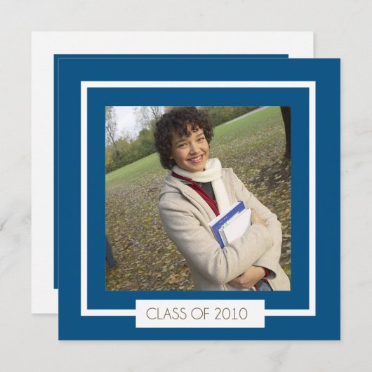 viering van het afstuderen kaart (Voorkant / Achterkant)