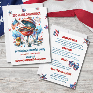 Viering van het Amerikaanse semi-quince-eeuwfeest  Kaart