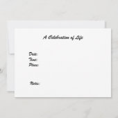 Viering van het Antiek orgaan voor de uitnodiging  (Achterkant)