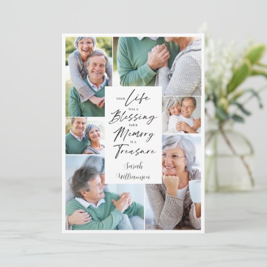 Viering van het begrafenis van de begrafenis van d kaart (Staand voorkant)