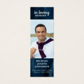 Viering van het Bladwijzer Blue van de levensherde Mini Visitekaartjes (Voorkant)