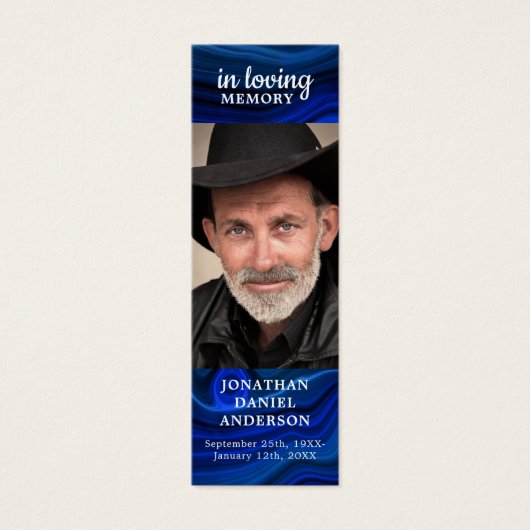 Viering van het Bladwijzer van de begrafenis van d Mini Visitekaartjes (Voorkant)