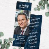 Viering van het Bladwijzer van het blauw marmerged Mini Visitekaartjes