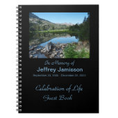 Viering van het boek Life Guest, Reflection in Lak Notitieboek (Voorkant)