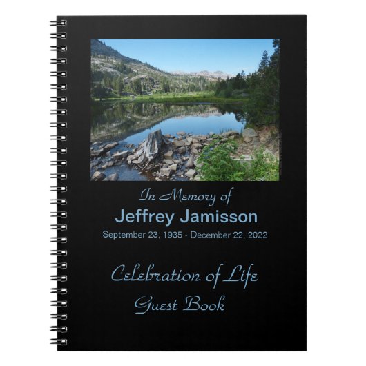 Viering van het boek Life Guest, Reflection in Lak Notitieboek (Voorkant)